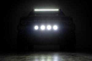 Ford Bronco Sport Nudge Bar - Front - Rough Country - Spectrum Series LED - Black - '21-'24
